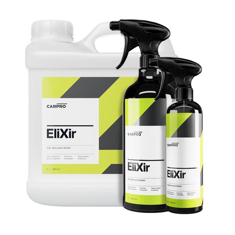 CarPro EliXir Quick Detailer 1L - Produit De Finition Hydrofuge, Brillance Humide, Antistatique