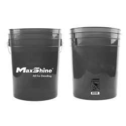 MaxShine - Seau Transparent Noir 20L