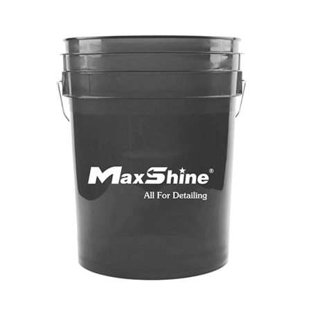 MaxShine - Seau Transparent Noir 20L face MaxShine - Seau Transparent Noir 20L face