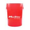 MaxShine - Seau Transparent Rouge 20L